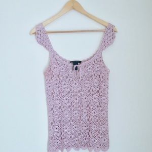The Limited Hand Knit Crochet Top